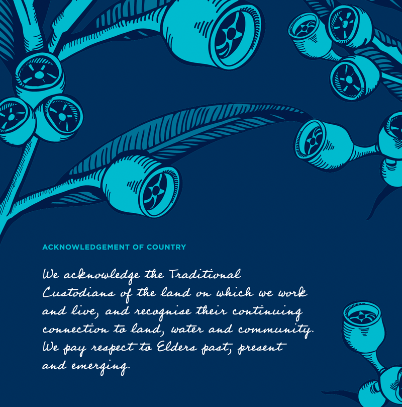 Greeting Card - Acknowledgement of Country (Blue)